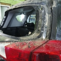Фото автомобиля Toyota перед заменой заднего стекла